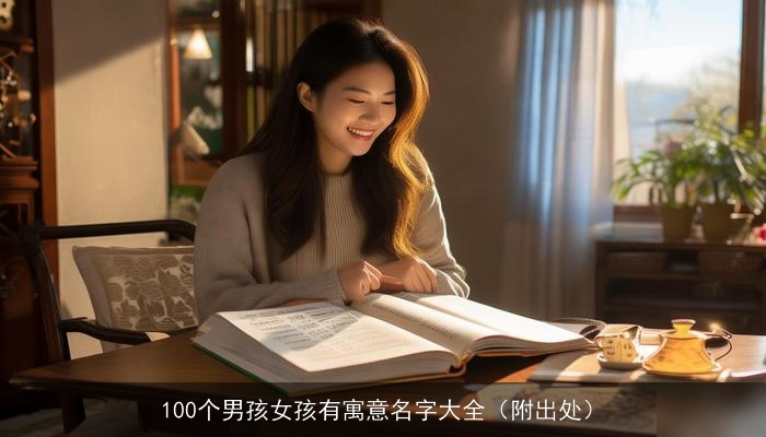 100个男孩女孩有寓意名字大全（附出处）