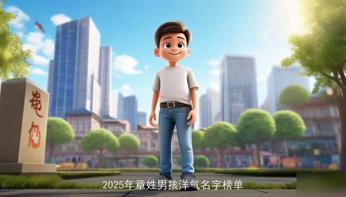 2025年章姓男孩洋气名字榜单