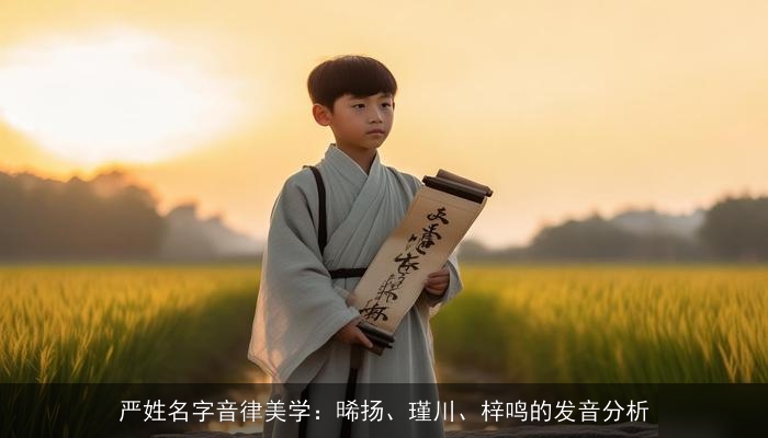 严姓名字音律美学：晞扬、瑾川、梓鸣的发音分析