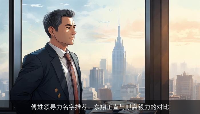 傅姓领导力名字推荐：东翔正直与麒嘉毅力的对比