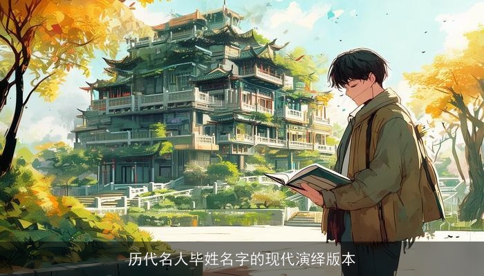 历代名人毕姓名字的现代演绎版本