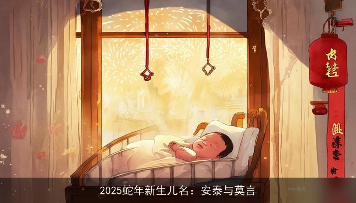 2025蛇年新生儿名：安泰与莫言