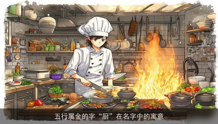 五行属金的字“厨”在名字中的寓意
