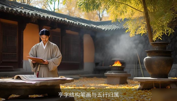 亨字结构笔画与五行归属