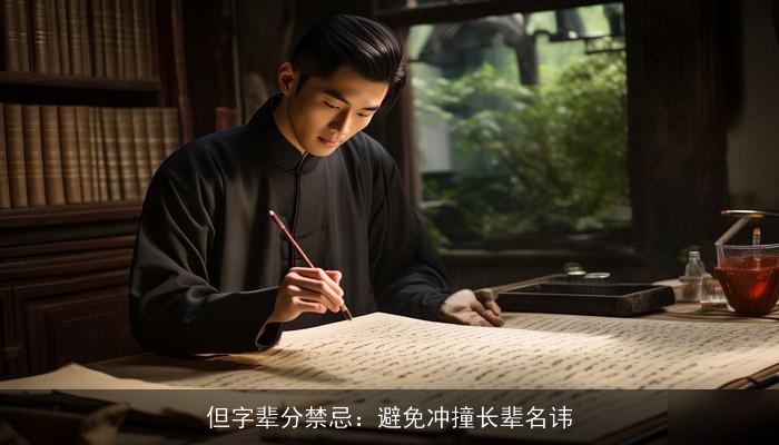 但字辈分禁忌：避免冲撞长辈名讳