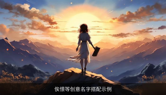 俟憬等创意名字搭配示例