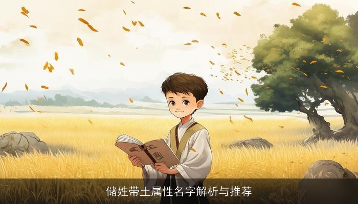 储姓带土属性名字解析与推荐