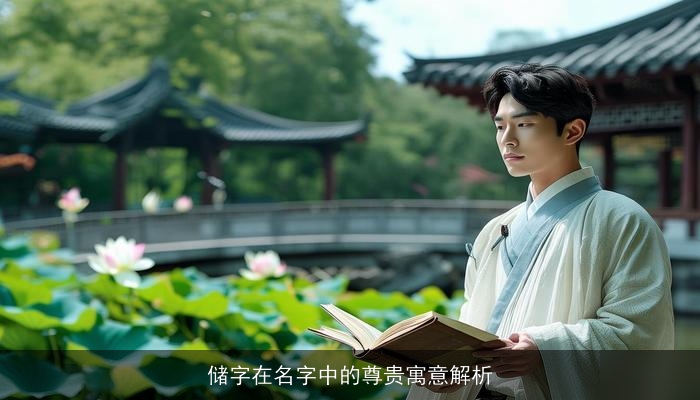储字在名字中的尊贵寓意解析