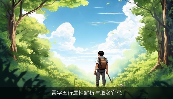 冒字五行属性解析与取名宜忌