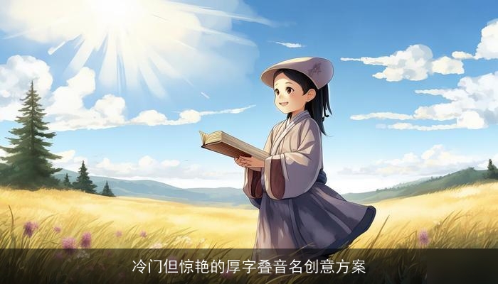 冷门但惊艳的厚字叠音名创意方案
