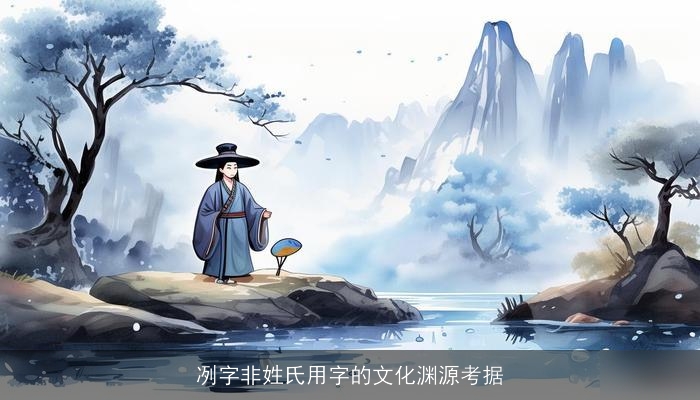 冽字非姓氏用字的文化渊源考据