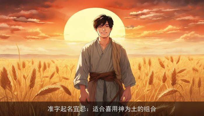 准字起名宜忌：适合喜用神为土的组合