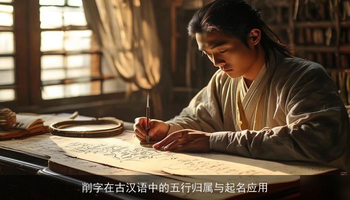 削字在古汉语中的五行归属与起名应用