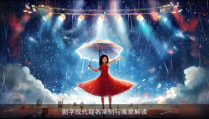 剧字现代取名案例与寓意解读