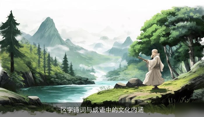 区字诗词与成语中的文化内涵
