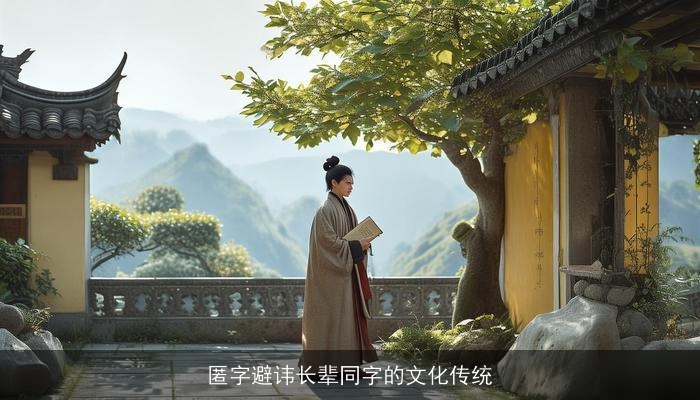 匿字避讳长辈同字的文化传统