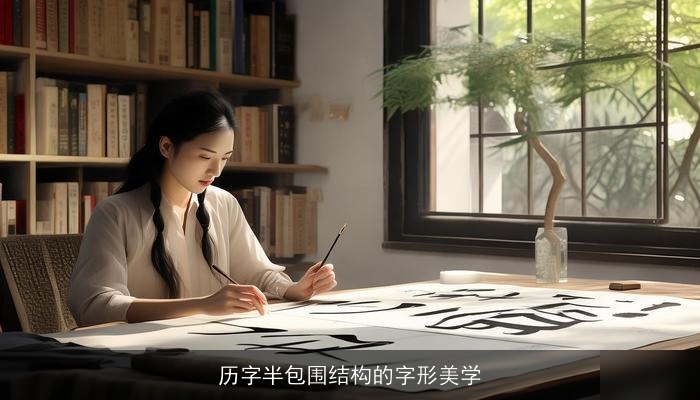 历字半包围结构的字形美学