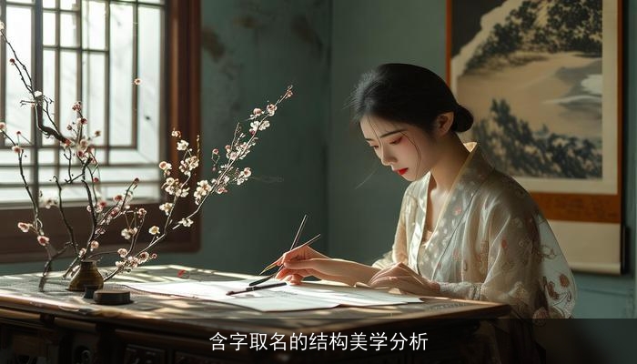 含字取名的结构美学分析