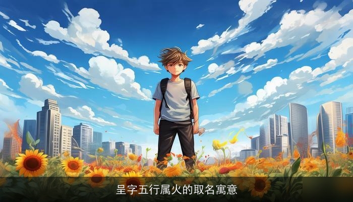 呈字五行属火的取名寓意