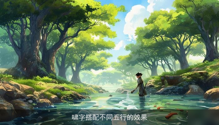 啸字搭配不同五行的效果