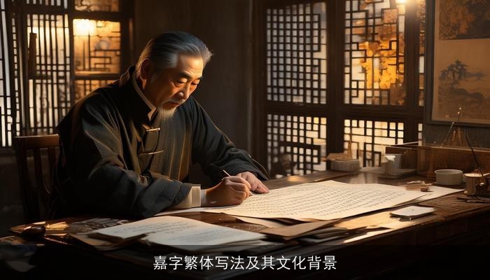 嘉字繁体写法及其文化背景