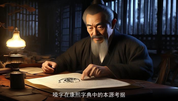 噪字在康熙字典中的本源考据