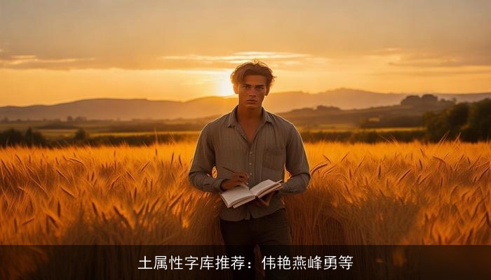 土属性字库推荐：伟艳燕峰勇等