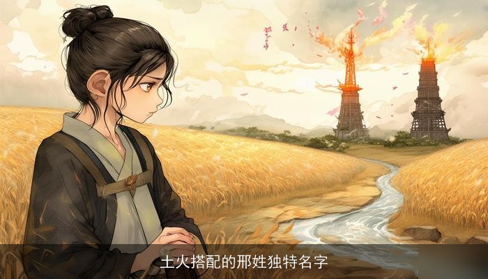 土火搭配的邢姓独特名字