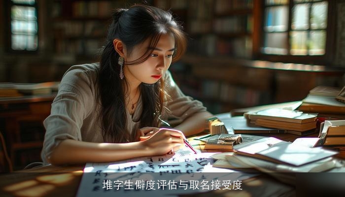 堆字生僻度评估与取名接受度