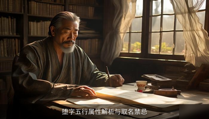 堕字五行属性解析与取名禁忌