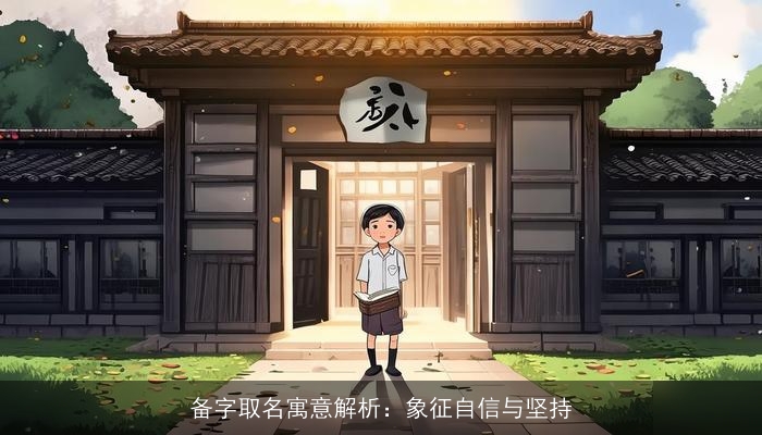备字取名寓意解析：象征自信与坚持