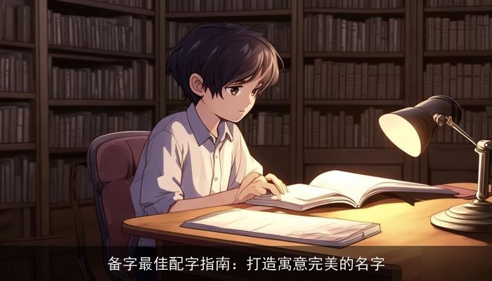 备字最佳配字指南：打造寓意完美的名字