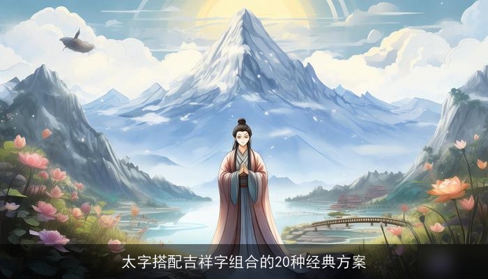 太字搭配吉祥字组合的20种经典方案