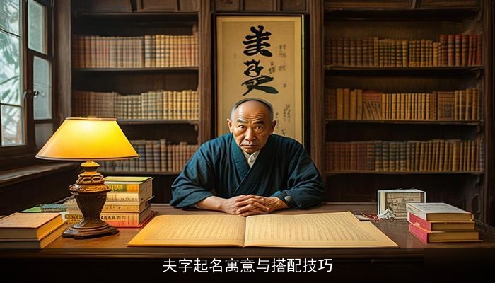 夫字起名寓意与搭配技巧