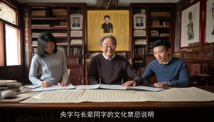 央字与长辈同字的文化禁忌说明