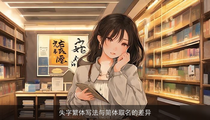 失字繁体写法与简体取名的差异