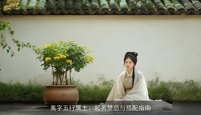 夷字五行属土：起名禁忌与搭配指南