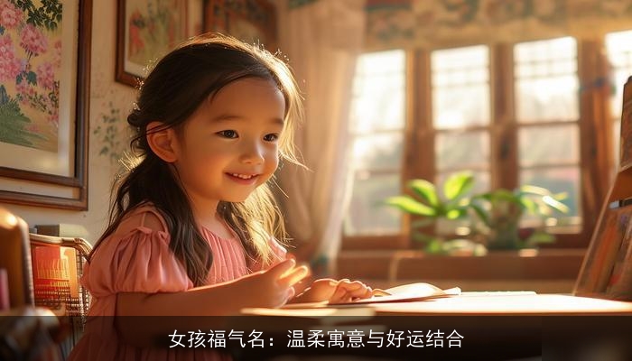 女孩福气名：温柔寓意与好运结合