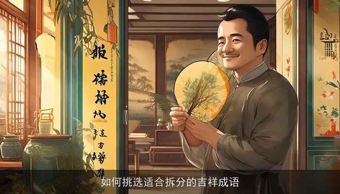 如何挑选适合拆分的吉祥成语