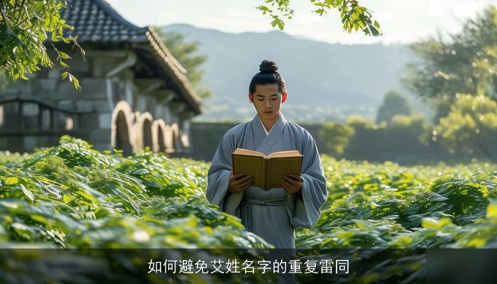 如何避免艾姓名字的重复雷同
