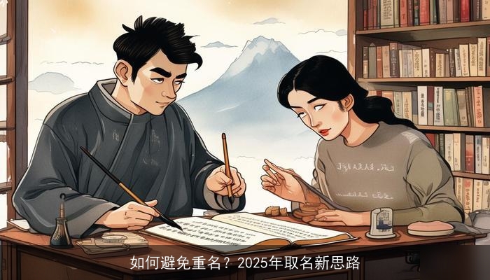 如何避免重名？2025年取名新思路