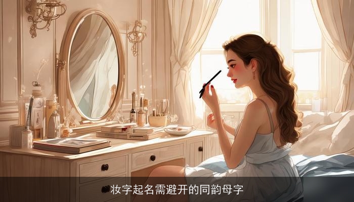 妆字起名需避开的同韵母字