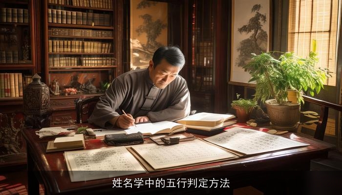 姓名学中的五行判定方法