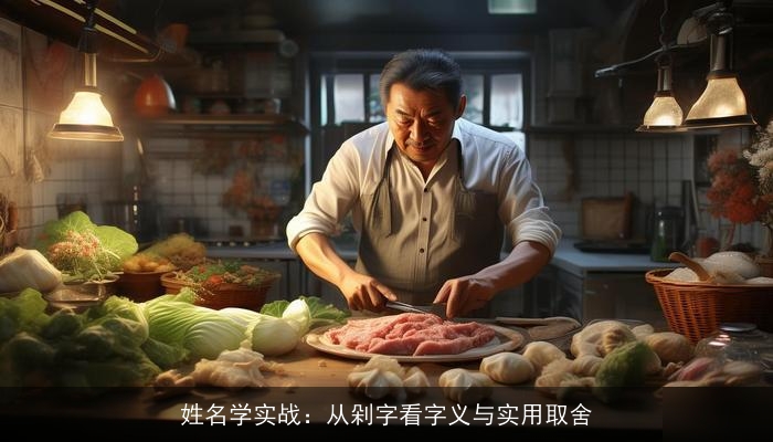 姓名学实战：从剁字看字义与实用取舍
