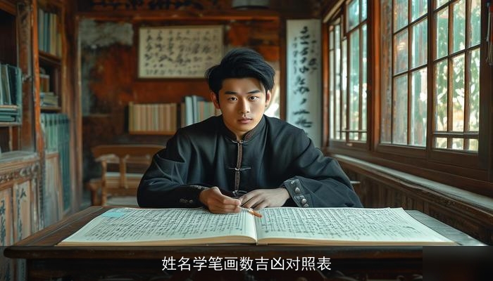 姓名学笔画数吉凶对照表