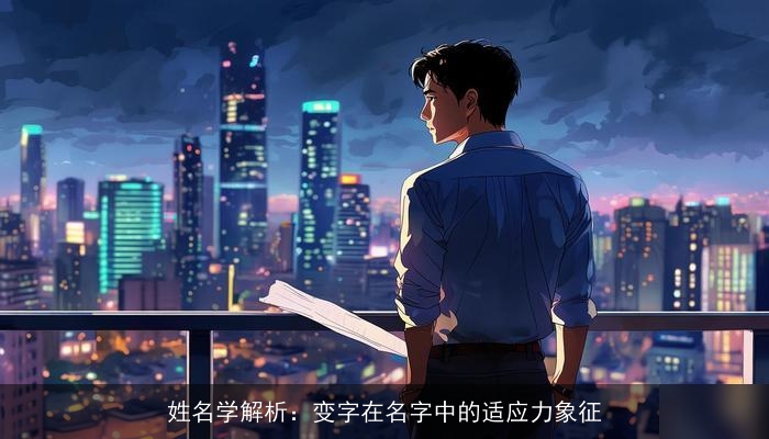 姓名学解析：变字在名字中的适应力象征