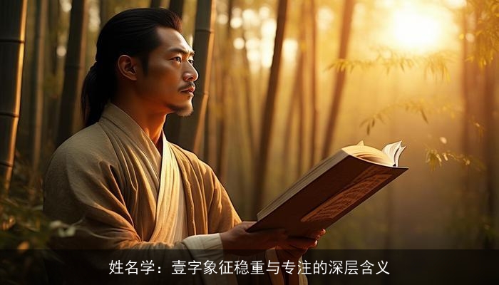 姓名学：壹字象征稳重与专注的深层含义