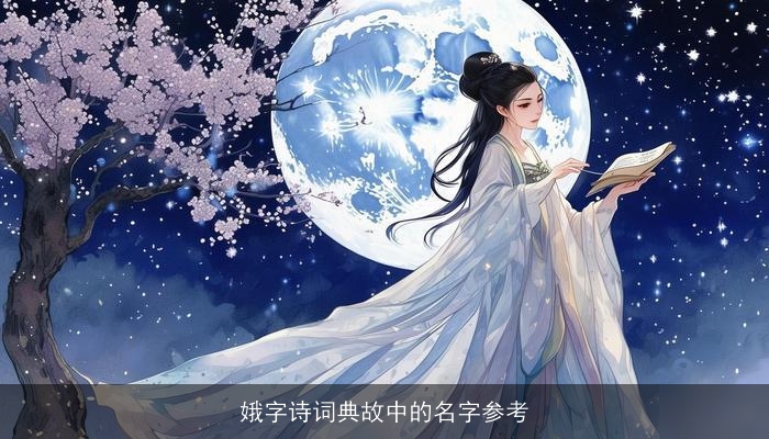 娥字诗词典故中的名字参考