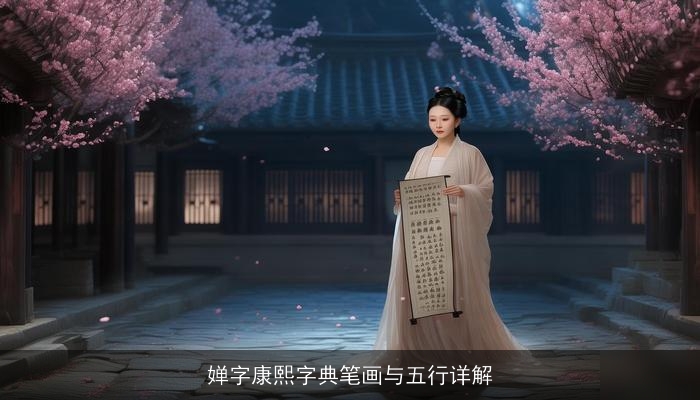 婵字康熙字典笔画与五行详解