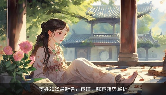 宦姓2025最新名：宦瑾、咪宦趋势解析